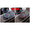 thumbnail image 4 of Xotic Tech JDM Metal Aluminum Center Console iDrive Multimedia Controller Knob Decor Ring Cover for BMW Red, 4 of 7