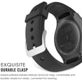 thumbnail image 4 of KOMI Watch Band Compatible with Samsung Gear S2, Soft Silicone Replacement Sport Band fit Gear S2 (SM-R720 / SM-R730 ONLY) Smart Watch, NOT FIT S2 Classic (SM-R732 & SM-R735), Black, 4 of 8
