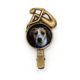 thumbnail image 1 of Perro animal oscuro panorama Broche broche broche broche Metal retro, 1 of 3