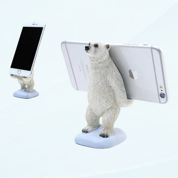 Cute Polar Bear Animals Cell Phone Stand for Desk Cell Phone Holder Cell Phone Desk Decoration