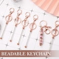 thumbnail image 4 of 12 Pcs Beadable Keychains Bars Bulk Blank Beaded Metal Keychain for Craft DIY Gift, 4 of 12
