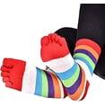 thumbnail image 4 of Women's Cotton Toe Sock Stylish Colorful Striped Five Finger Socks 6Pack, 4 of 7