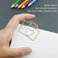 thumbnail image 4 of Paperclips, 80pcs Camera Shaped Paper Clips Cute Metal Bookmarks Planner Clip for Crafts, Bookmarks, Photos, and Calendars, 4 of 7