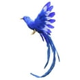 thumbnail image 4 of veasfak Artificial Bird Feathered Realistic Garden Home Decor Ornament 28*5cm Blue Tail, 4 of 7