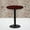 Mahogany, variant on Emma + Oliver 36"RD Black Laminate Bar Table Top-24"RD Base
