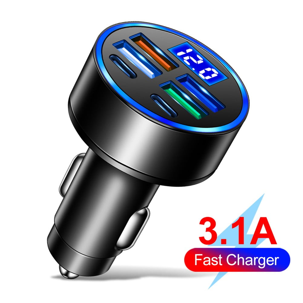 Super Fast 33W Pd Qc3.0 Type-C Car Charger Universal Socket Adapter 6 Charger