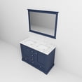 thumbnail image 6 of Dukes 48 in. W Navy Blue Double Bath Vanity, Carrara Marble Top, and 46 in. Mirror, 6 of 10