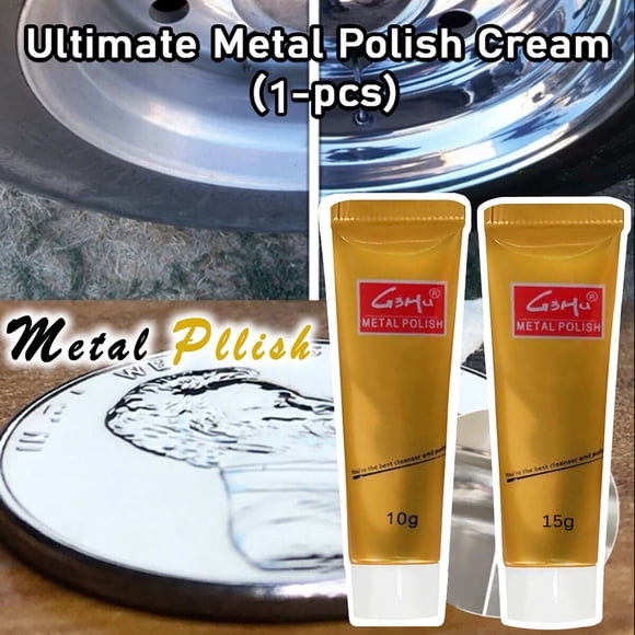 Fiudx Pasta Removedora de Óxido, Eliminación Instantánea de Óxido y Deslustre de Metales, Pulido Protector No Abrasivo, Apto para Cobre, Latón, Aluminio, Acero Inoxidable y Oro, Juego de 10 G/15 G