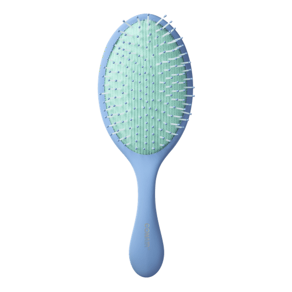 Conair No Frizz Days XL Smooth Cushion Hair Brush with Micro-Looped Surface, Blue