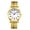 Gold, variant on Analog Quartz Watch for Men: Stainless Steel Elastic Wristwatch with Round Dial Digital Scale Ideal Gift for Boyfriends and Fathers