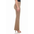 thumbnail image 2 of Rekkuna Women's Pull-On Silky Soft Gutsy Knit Dressy Office Yoga Bootcut Pant (X-Small, Dark Sand), 2 of 7