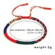 thumbnail image 3 of 1 pulsera de hilo rojo creativa hecha a mano de cuatro colores para mujer (colorida), 3 of 5