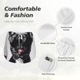 thumbnail image 4 of Balery Cool French Bulldog Wine Pantalones cortos deportivos para mujer con forro y dos bolsillos, elásticos, para entrenamiento, gimnasio, yoga-XX-Large, 4 of 7