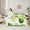 White Green, variant on Manfei Kawaii Green Avocado Bedding Comforter Set 7-Piece, Cartoon Fruit Print King Bedding Sets, Teens Kids Child Bed Sheets, Luxury Bedroom Decor