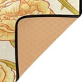 thumbnail image 4 of Cream Peonies Soft Polyester Area Rug 60''x39'', Non Slip, Memory Foam, Water Absorbent, 4 of 7