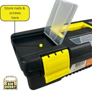 toolusa BIN BUDDY Stow Away Small Tool Box Lightweight Multipurpose Storage, 11 x 4 x 3 1/8