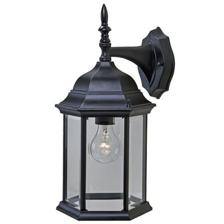 

HomeRoots 398581 15.5 x 8 x 8.25 in. Craftsman 2 1-Light Matte Black Wall Light