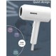 thumbnail image 3 of Secador de pelo para baño de hotel en casa de 1300 W, secador de pelo potente, aire frío y caliente, secador de pelo montado en la pared de 220 V (blanco) brillar  Electrónica, 3 of 5