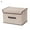 Beige, variant on SPRING PARK Larger Storage Cubes Non Woven Fabric Foldable Collapsible Storage Cube Bin Organizer Basket with Lid, Handles, Removable Divider For Home, Office, Nursery, Closet
