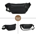 thumbnail image 2 of SikaFu Fanny Pack for Men, Lightweight Waist Bags Oxford Cloth Casual Daypack Chest Bag with Headphone Hole (Grey), 2 of 7