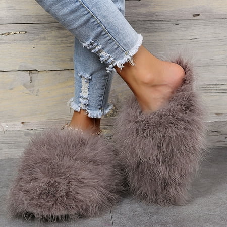 

AXXD Sandals Women Light And Comfortable Wrapped Flat Bottomed Women s Cotton Slippers For Home And Outdoor Wear(5.5-6 Khaki)