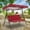 Red, variant on Ruroz Swing Waterproof Cover Swing Canopy Cover and Garden Chair Outdoor Sunscreen - Green
