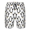 thumbnail image 3 of Goofa Lovely Penguin Printed Mens Swim Trunks Summer Quick Dry Short Beach Swimwear Bathing Suits-, 3 of 9