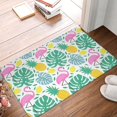 thumbnail image 1 of Front Door Mat Pineapple Flamingo Bedroom Entryway Rug Non-Slip Washable Indoor Carpet Doormat Decorative Low Profile Area Rug for Home Living Room Bedroom Laundry Floor Decor, 24 x 16 Inch, 1 of 7