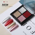 thumbnail image 1 of Gel in Fun Nail Art Four-Color Solid Magic Mirror Nail Powder, A03, 1 of 5