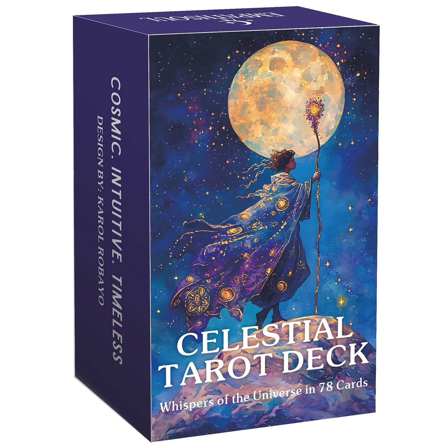 Celestial Tarot Deck 78‑Card Set with English Guidebook Traditional Tarot Cards Divination Meditation Fortune‑Telling Card Game Gift