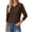 Dark Coffee, variant on Fantaslook Knit Sweater for Women Long Sleeve V Neck Fall Tops Trendy Lightweight Pullover Work Shirts