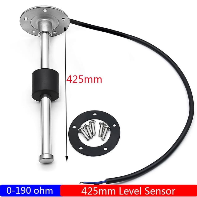 Ip66 Waterproof Dual Gauge With Alarm Light 52mm Water Level+fuel Level Gauge For Fuel Float Level Sensor 0-190 Ohm Boat Car
