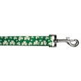 thumbnail image 2 of Pet Dog  Cat Nylon Collar or Leash, "Shamrocks", 2 of 2