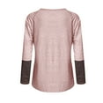 thumbnail image 5 of VERUGU Baggy Casual Blouse Tops Shirt for Women Ladies Fall Long Sleeve Henley Crew Neck Holiday Casual Print Tunic Loose Casual Tee Tops Pullover, 5 of 5