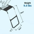 thumbnail image 2 of Springfree FlexrStep V2 Trampoline Ladder with Safety Lock, Silver/Black, 2 of 9