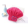thumbnail image 1 of gorros de ducha de secado de 3 colores, gorro de ducha de secado, toalla de cabezal de ducha y gorro de ducha de spa, toalla de secado rápido para la cabeza, toalla absorbente para niños, 1 of 5