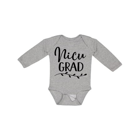 

Inktastic Nicu Graduate Baby Boys or Girls Long Sleeve Baby Bodysuit
