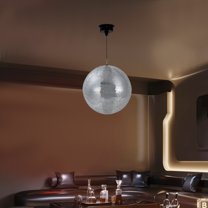 16 inch Disco Ball with Motor, Large Disco Ball with Light for Party Decor