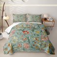 thumbnail image 2 of Erosebridal Retro Botanical Flowers Quilt Full,Vintage Flowers Full Bedspread Sets For Girls,3pcs, 2 of 7