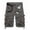 Gray, variant on Azrian Mens Shorts Fall Saving,Men's Shorts Casual Pure Color Outdoors Pocket Beach Work Trouser Cargo Short Pants