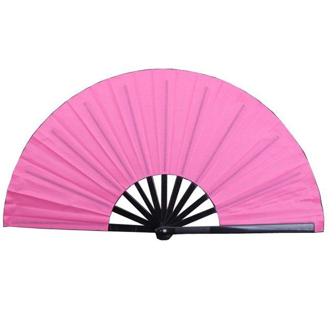 Ventilador plegable grande de tela de nailon, ventilador plegable de mano, kungfú chino, Tai Chi, decoración, ventilador de mano plegable Sailing Electrónica