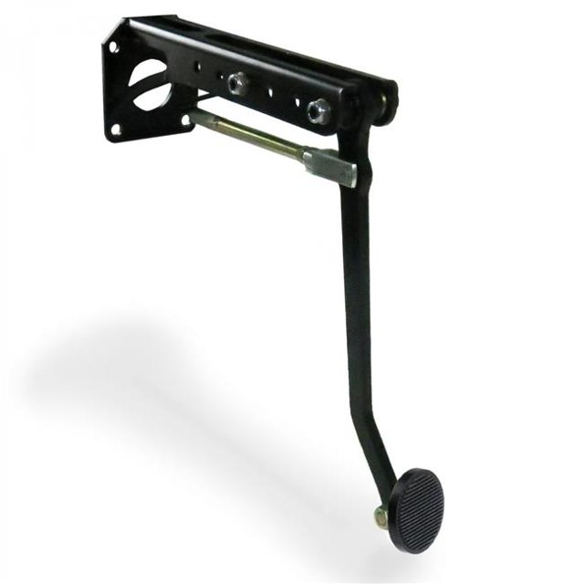 Kit de Support de Pédale de Frein Pare-Feu Réglable Universel avec 3 Pédales in. Noires