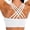 03-White, variant on MINTREUS Sports Bras for Women,Padded Strappy Sports Bras Criss-Cross Back Yoga Cami Medium Support Sports Bras with Removable Cups