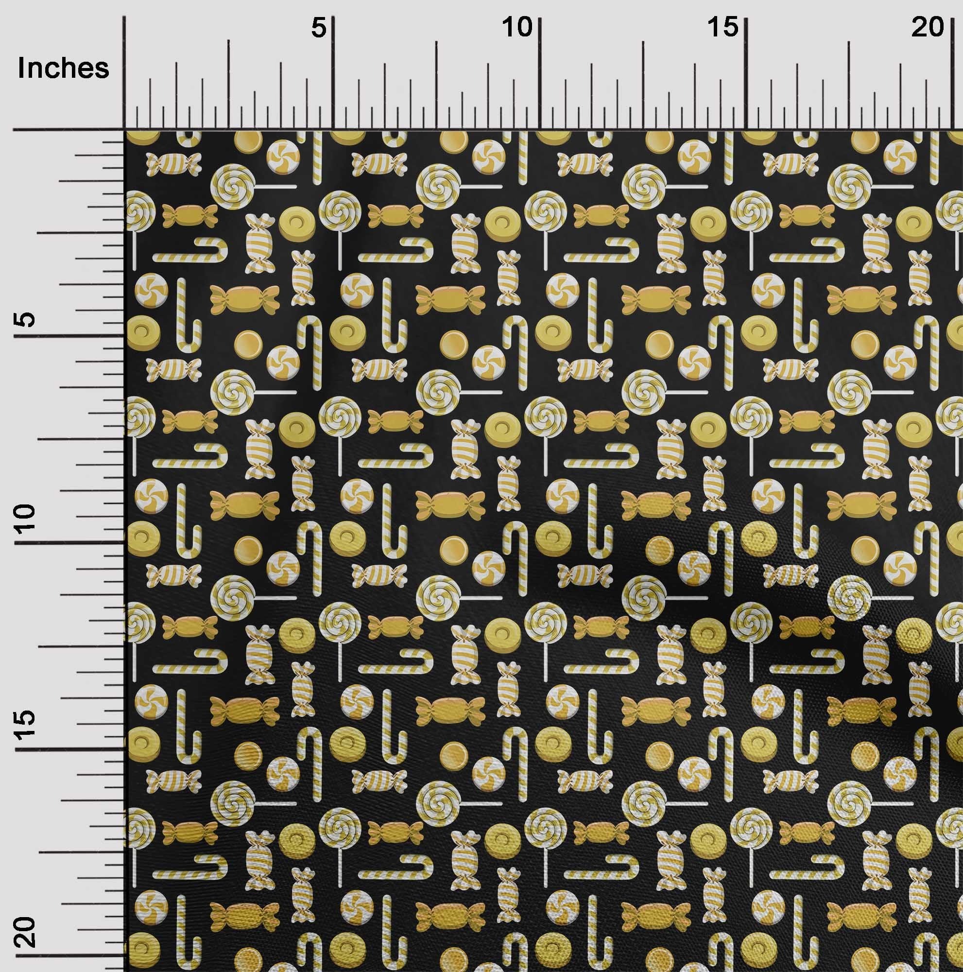 oneOone Cotton Cambric Yellow Fabric Merry Christmas Craft Projects Decor Fabric Printed By The Yard 42 Inch Wide