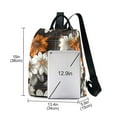 thumbnail image 3 of FORMRS Women's Travel Backpack Purse Anti-theft Hidden Pockets Casual Shoulder Bag, Black Plaid Floral, 3 of 7