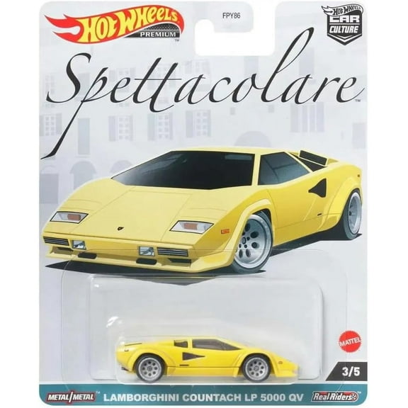 Hot Wheels Premium Car Culture Spettacolare Lamborghini Countach LP 5000 QV