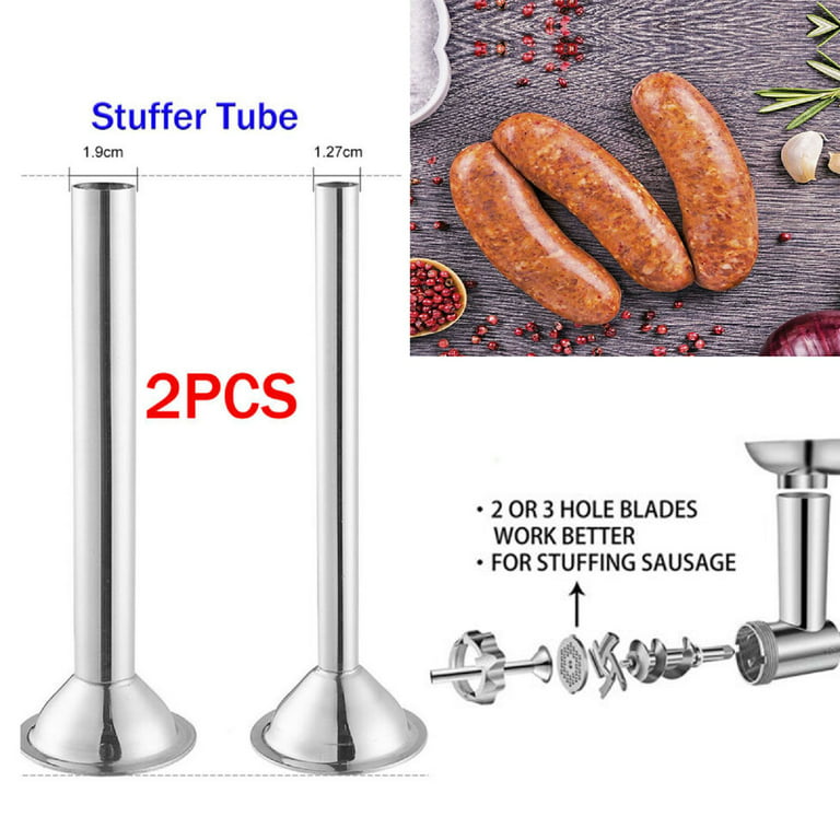 Sausage Stuffer Kit Attachment Stuffing Tubes fits Kitchenaid Food