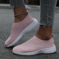 thumbnail image 2 of Womens Slip on Sock Walking Shoes Stretchy Comfortable Fitness Running Jogging Sneakers for Outdoor Sports, 2 of 5