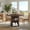 Brown, variant on BaPiPro 47" Round Dining Table for 4, Modern Farmhouse Kitchen Table with Hidden Storage, Rustic Brown