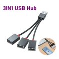 thumbnail image 3 of 1 in 3 Out Car USB HUB Splitter Cable Multifunction Charging Adapter for Smart Phones, 3 of 6